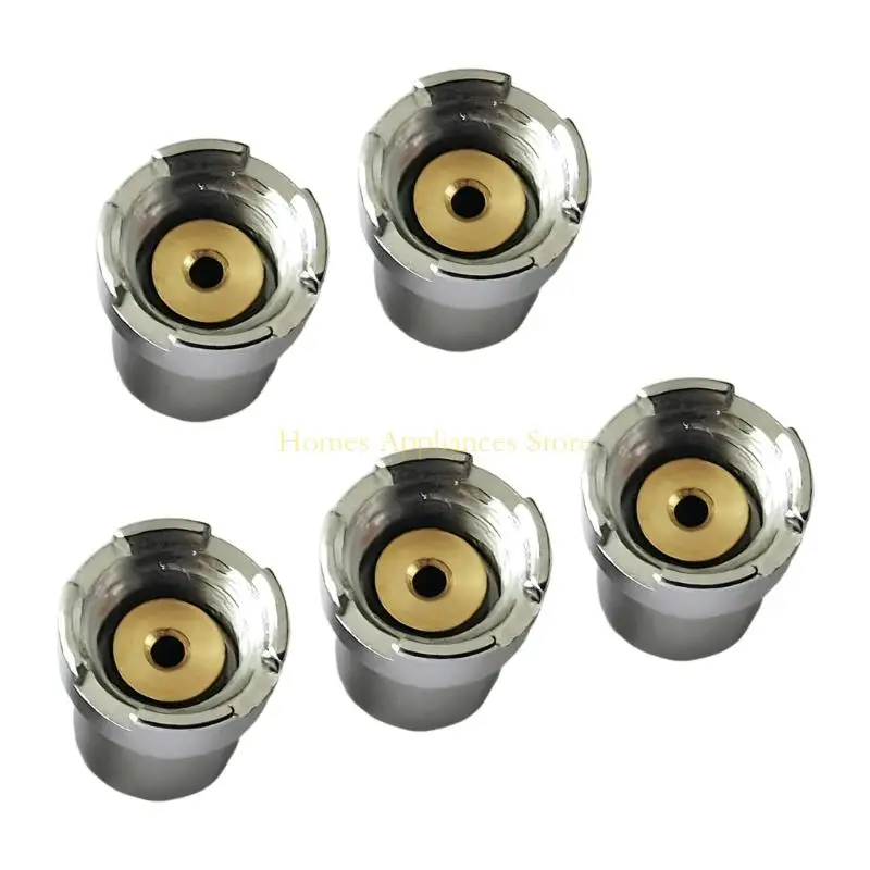 Adaptador magnético rosca d0ab, 5 peças, compatibilidade universal, fácil instalação, construção latão e ferro para