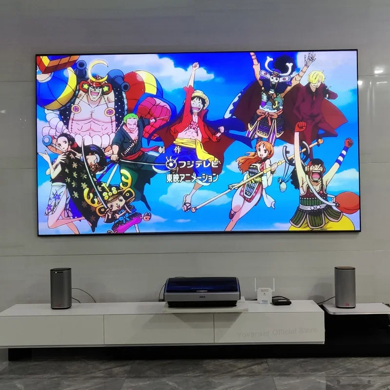 요반셔 프레넬 5.0 프로 ALR UST 프로젝터 스크린 고정 프레임 주변광 차단 100% 초단초점 프로젝터 8K 3D용