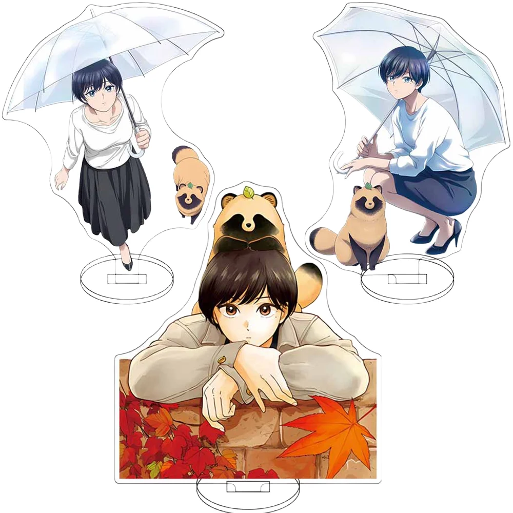 With You and the Rain Healing Anime Acrylic Stand Accessories Gift Fuji, Ren You,15cm Cosplay Models Tabletop Decorations