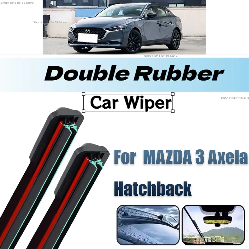 

Car Windshield Windscreen Front Rear Wiper Blade Rubber Accessories For Mazda 3 Axela Hatchback 24"18"12" 2014 - 2018 2019 2020