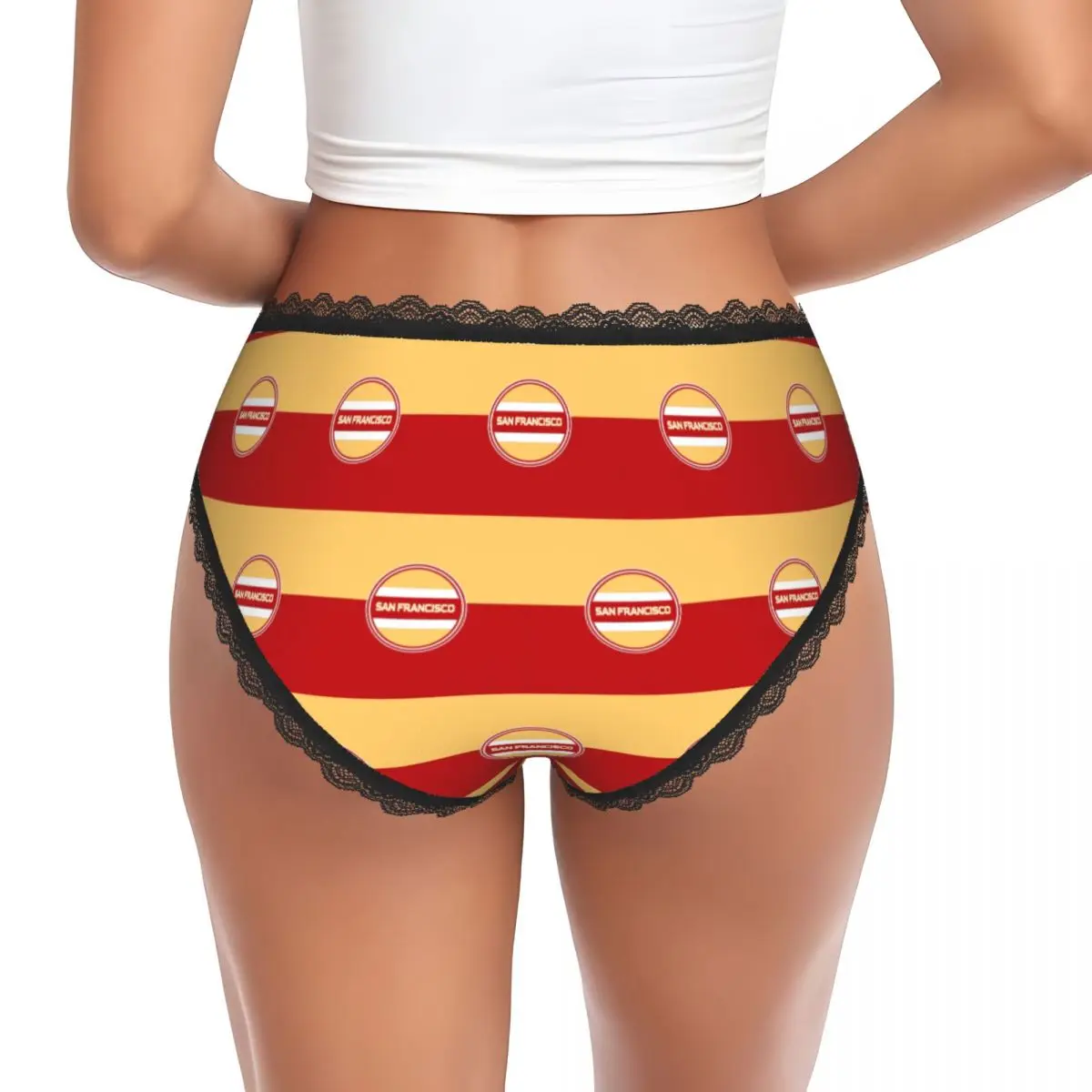 Custom San Francisco City Logo Panties Briefs Women's Comfort Briefs Underwear Breathable Female Underpants