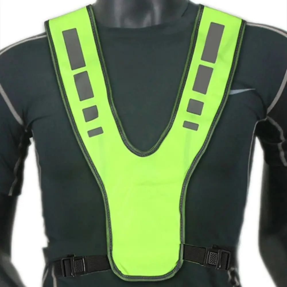 with Storage Bag Reflective Vest Night Warning Lightweight Reflective Safety Jacket Adjustable High Visibility