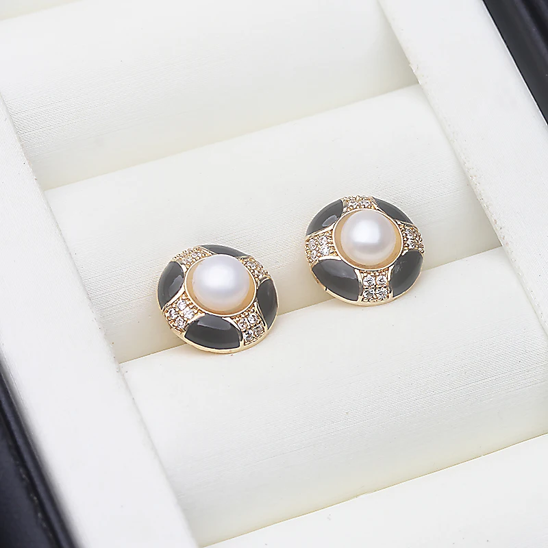 

Серьги из настоящего натурального пресноводного жемчуга, серебро 925 пробы, свадебные серьги-гвоздики с жемчугом, подарок на день рождения для матери, белый, розовый, оптовая продажа