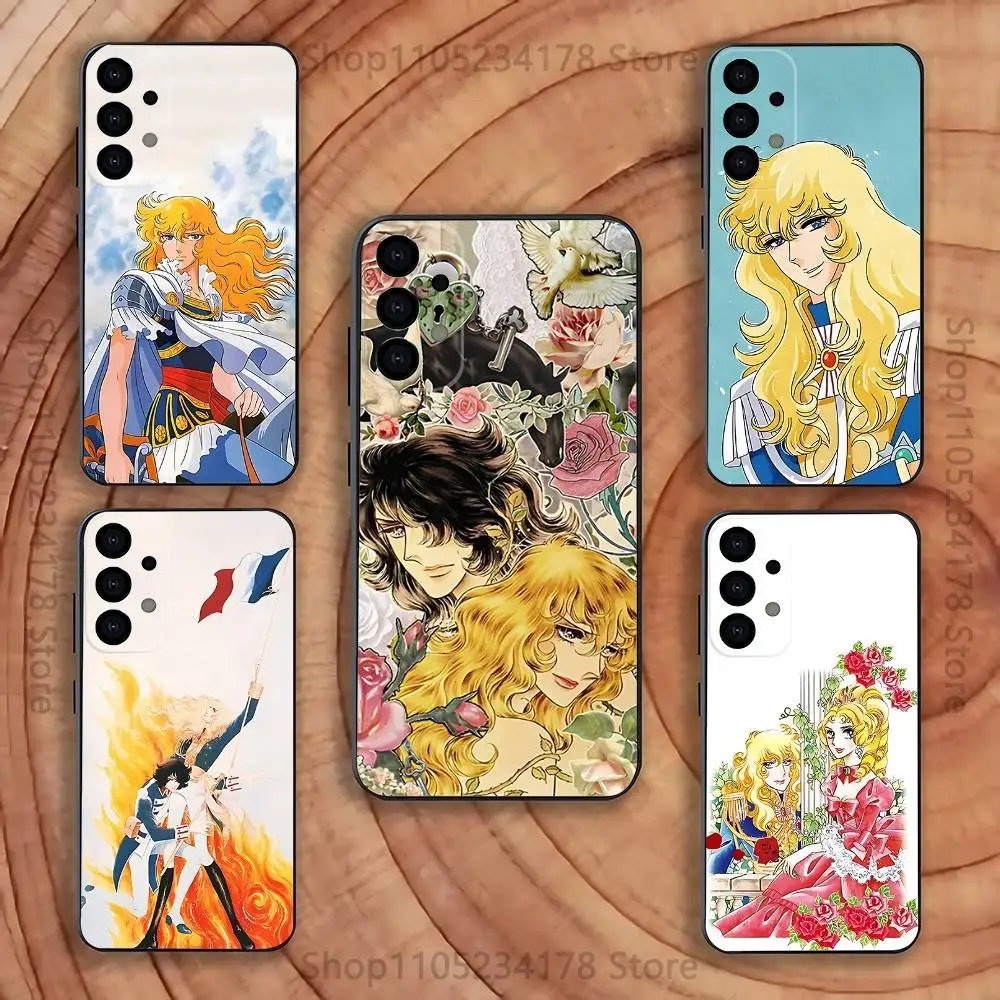 

Rose of Versailles lady Oscar Phone Case for Samsung S24 S22 S25 Ultra S9 S20 FE S23 Plus S10 S21 Shockproof Funda Cover