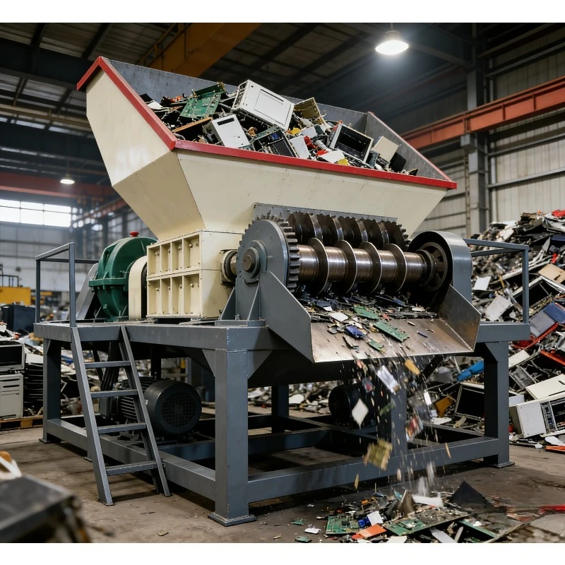 Multipurpose Tire Shredder Machine Automatic Municipal Waste Sorting Recycling Core Component Motor Waste to Energy
