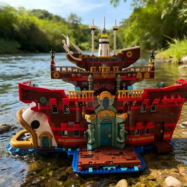 레스토랑 세일링 온 더 씨 빌딩 블록 세트 75640 레고 호환 입자 크리스마스 선물용 3402개