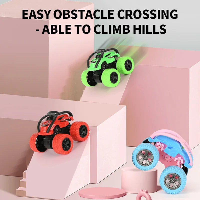 Four wheel drive inertia rolling off-road vehicle - battery free, sturdy and impact resistant - ideal winter Christmas gift