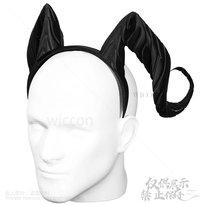 Anime Gioco Wuthering Waves Cos Zani Costume 3D Acido Polilattico Sexy Diavolo Fascia Puntelli Simulazione Corno di Pecora Personalizzato Nuovo
