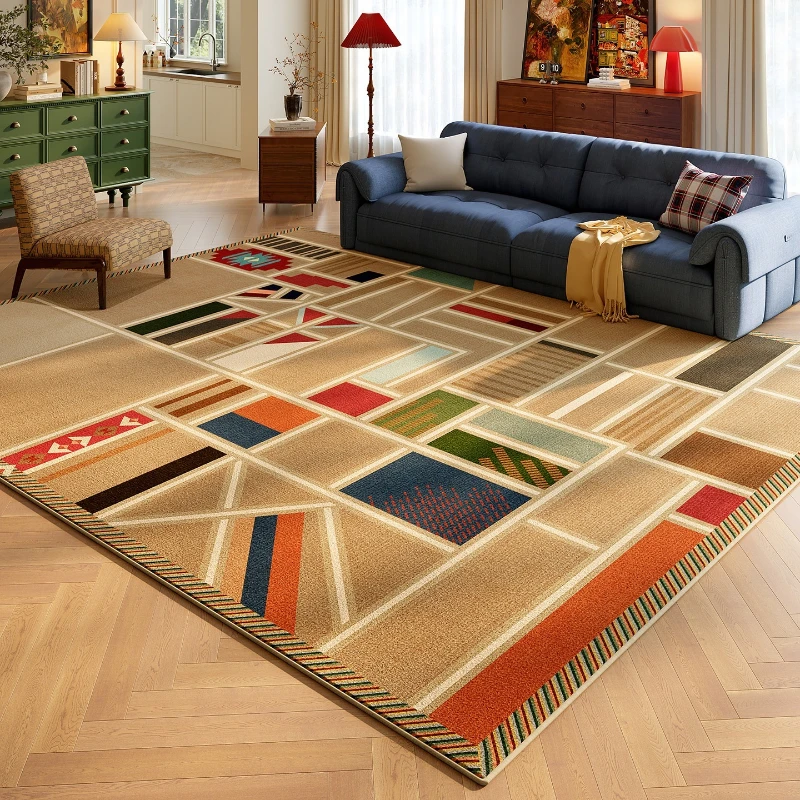 Creative Patchwork Patterns Living Room Carpet Home Decor Sofa Coffee Table Floor Mat Washable Easy Clean Soft Rug Ковер Tapis