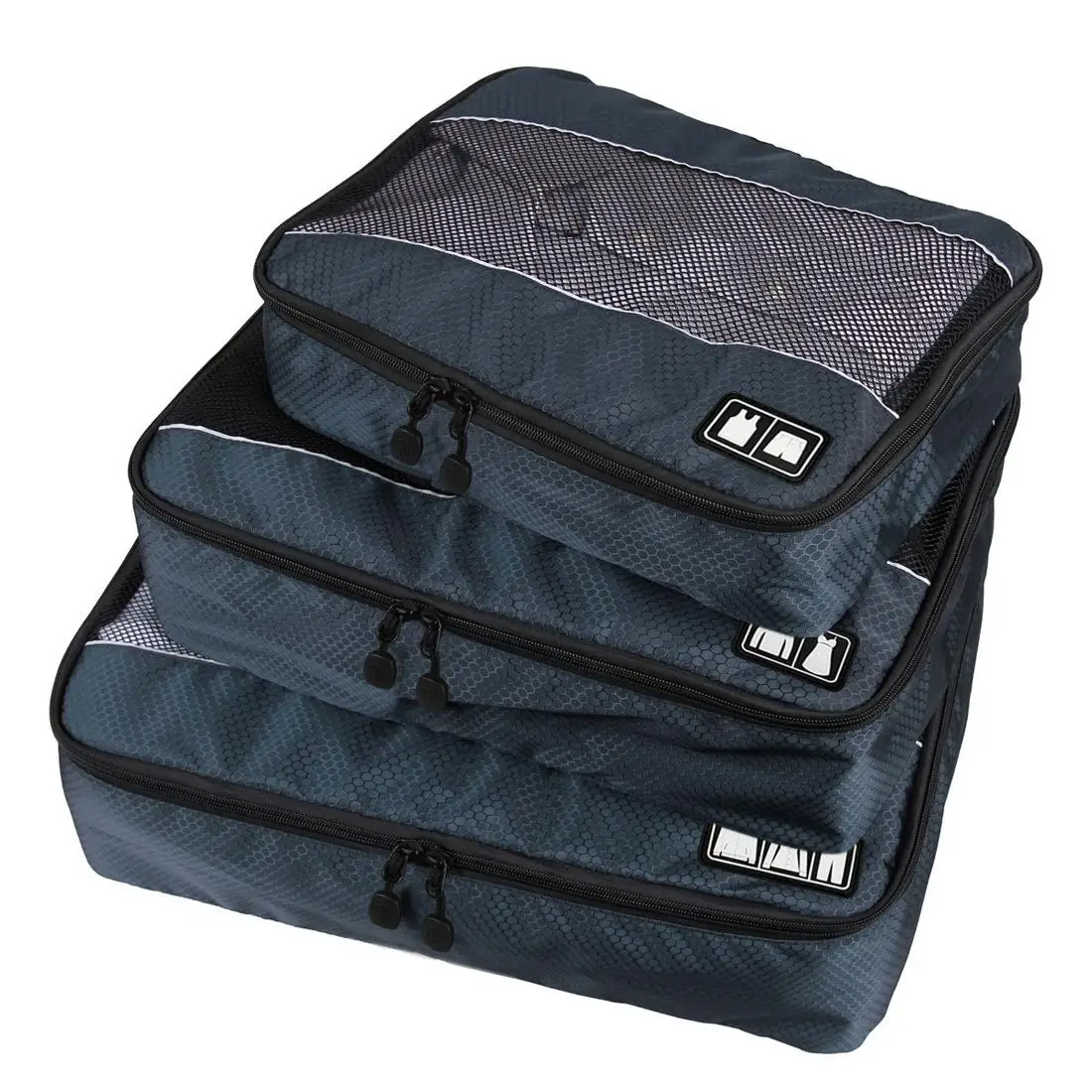 旅行用収納バッグセット-下着衣類整理バッグ-荷物用-ポリエステル素材-大中小サイズ