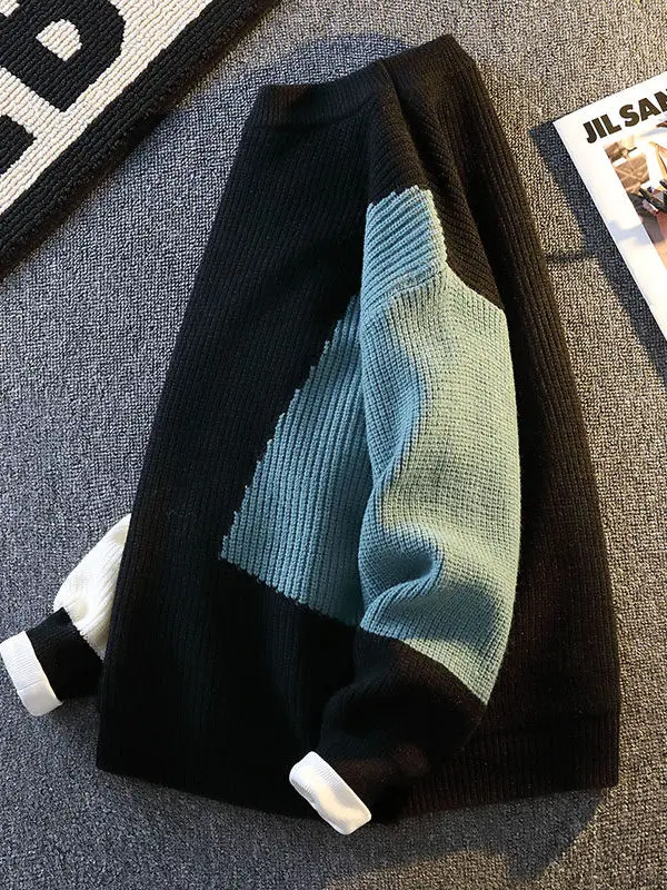 Trendige Marke Herren runde Ne Strickwaren Wärme Basisschicht Teenager Winter Faion Ci Sle Long Sve Cosite Stoffpullover