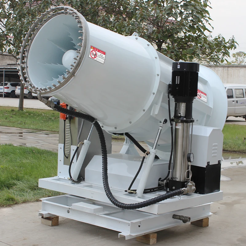 mit Befeuchtungsfunktion für den Staubkontrollanschluss. Staubkontroll-Nebelkanonenmaschine zur Staubunterdrückung in Anschlüssen und Gehäusern