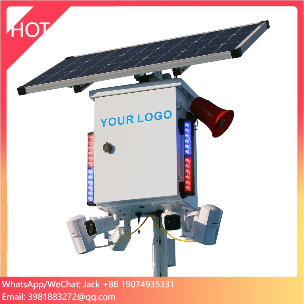 

Hik-Connect App Wireless 8MP 4K Solar CCTV Security System For Construction Sites Hik Vision PIR Alarm CMOS Night Vision Sensor