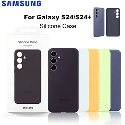 Original New Silicone Case For Samsung Galaxy S24/S24+ S24 Plus Silicone Mobile Phone Case EF-PS921 EF-PS926