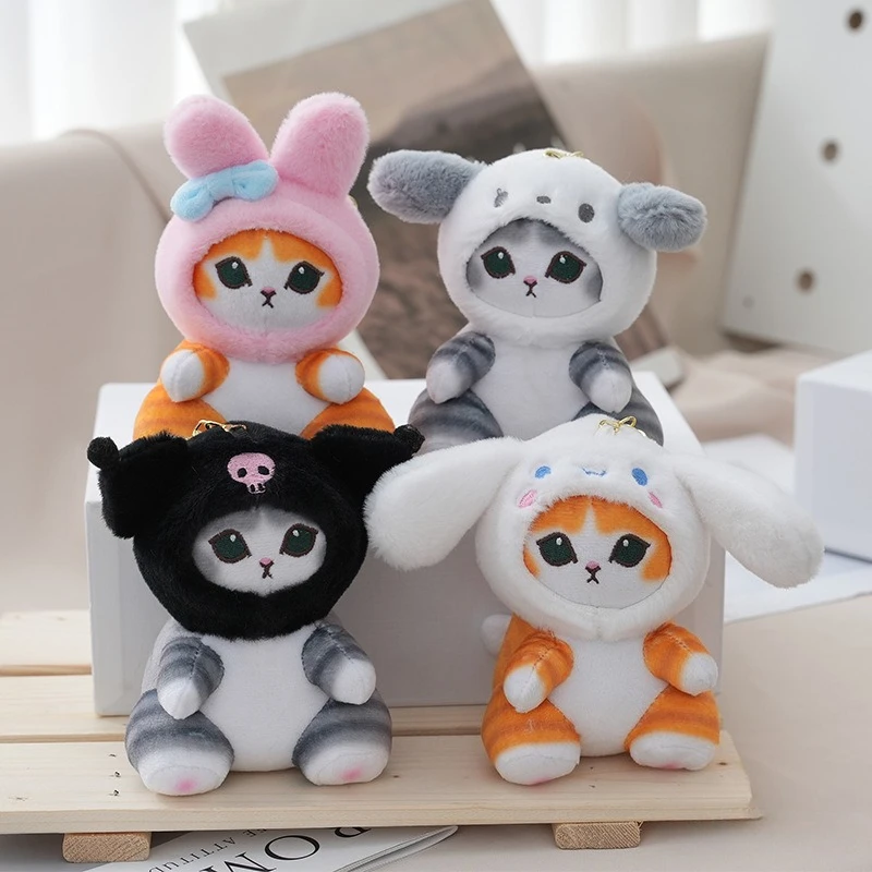 Cat Pendant Doll Plush Keychain Pendant, Bag Decoration Pendant, Cute Kitten Plush Pendant Toy, Birthday Gift for Boys and Girls