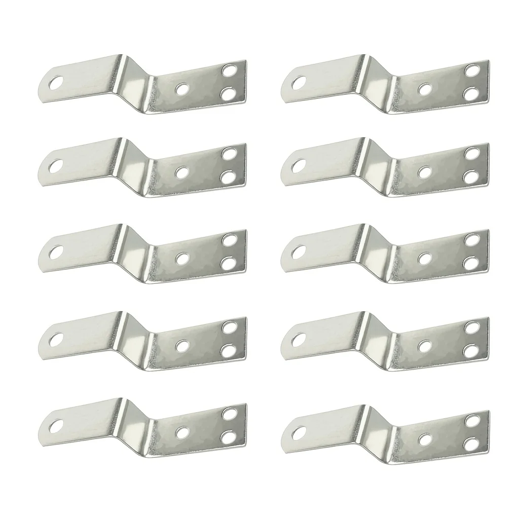 10 pieces of Z-shaped stainless steel corner brackets for furniture connection - corner bracket trapezoidal connecting pieces