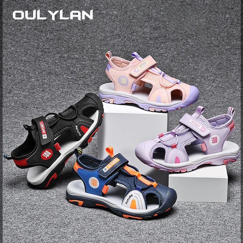 Fashion Summer Children's Anti-collision Sandals Kids Waterproof Casual Shoes Girls Anti-slip Outdoor Shoe New Boys Beach Shoes