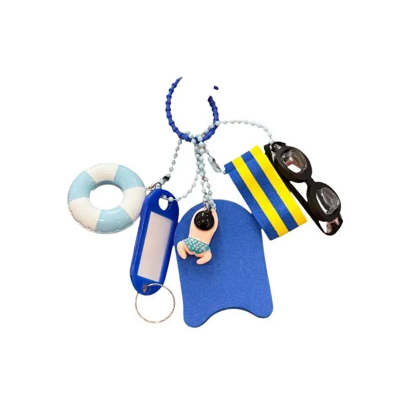 Sportlicher Schlüsselanhänger, niedlicher Schwimmring-Anhänger für Mädchen und Jungen, Rucksackanhänger, Taschenanhänger, Autoschlüsselanhänger, schickes Accessoire, Geschenk. – Detail 6