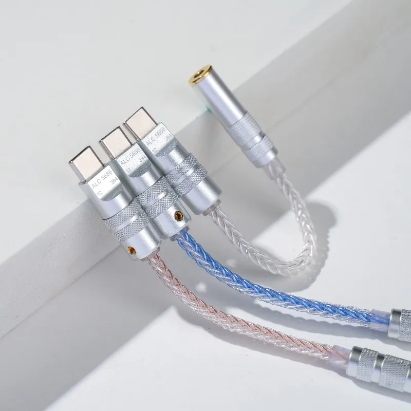 새로운 ALC5686 USB Type-C ~ 3.5mm DAC Amp 이어폰 증폭기 디지털 디코더 AUX 오디오 케이블 어댑터 변환기