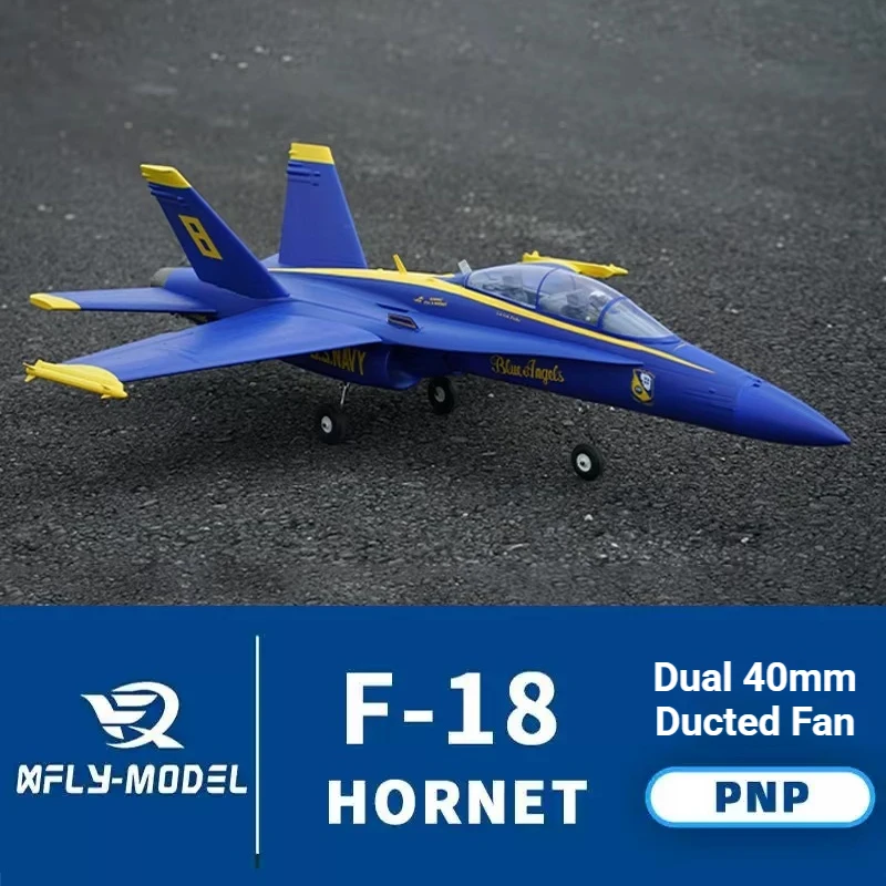 XFly Twin double 40mm F-18 Hornet Remote control fighter plane fixed wing airplane EPO foam assembly F18 RC toy PNP version