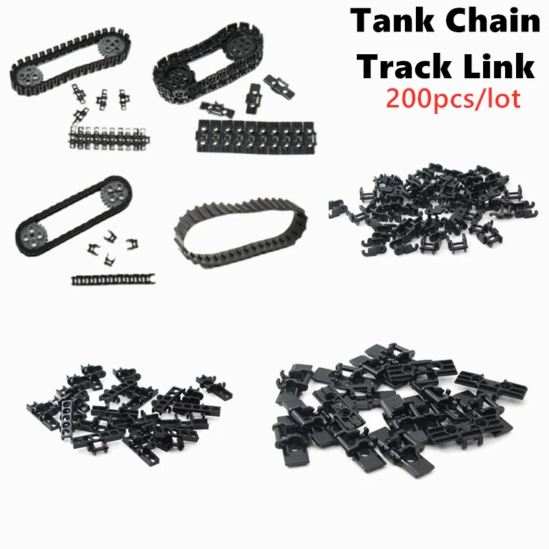 

Technical Parts 3711 3873 88323 57518 High-Tech Tank Chain Track Link MOC Building Blocks Particle Assembles DIY Bricks Kid Toys