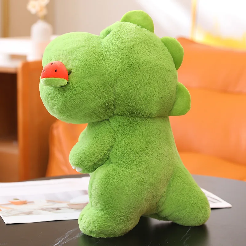 Juguete de peluche de dinosaurio Kawaii, muñecas de dinosaurios suaves con frutas, almohada de animales de peluche, regalos