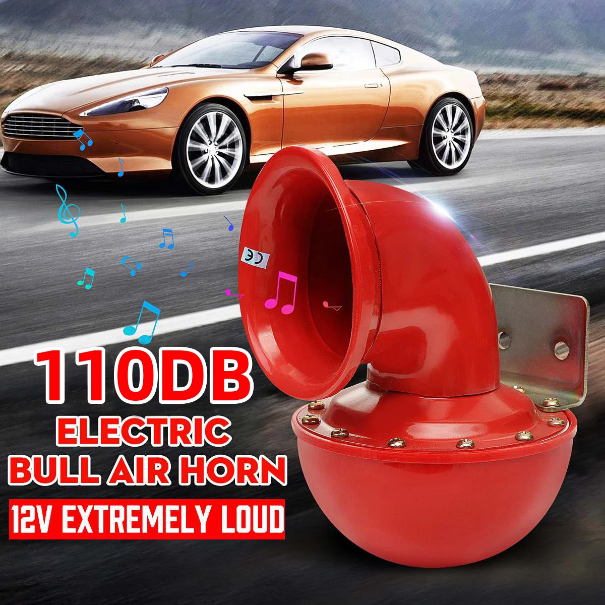 

Электрический бычий гудок, 12 В, 175 дБ, Гц