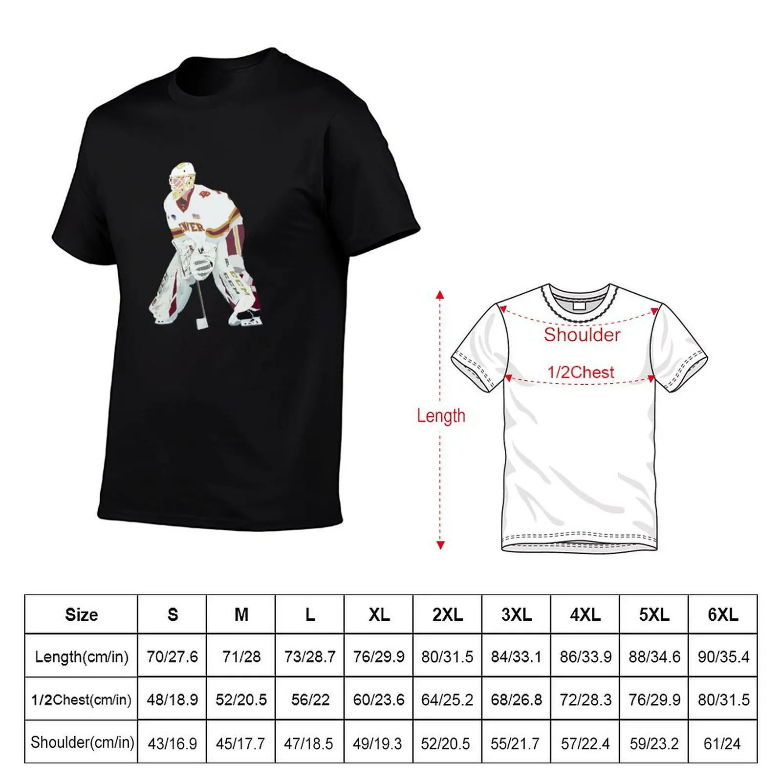 DU Hockey Player T-Shirt oversized graphic tee graphic t shirt vintage Blouse sublime mens shirts graphic tee