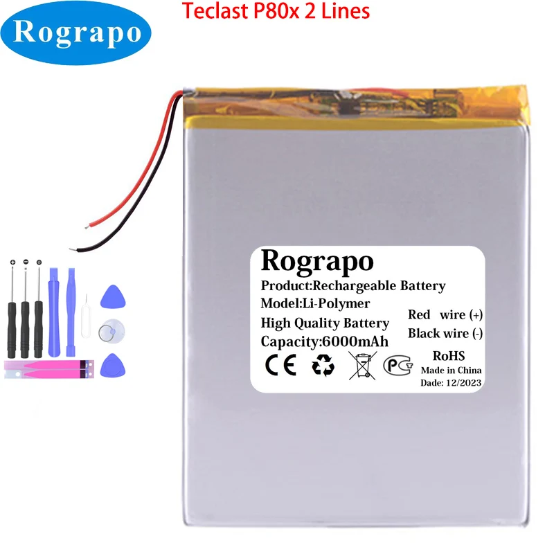 New 3.8V 6000mAh Teclast P80x Tablet PC Battery