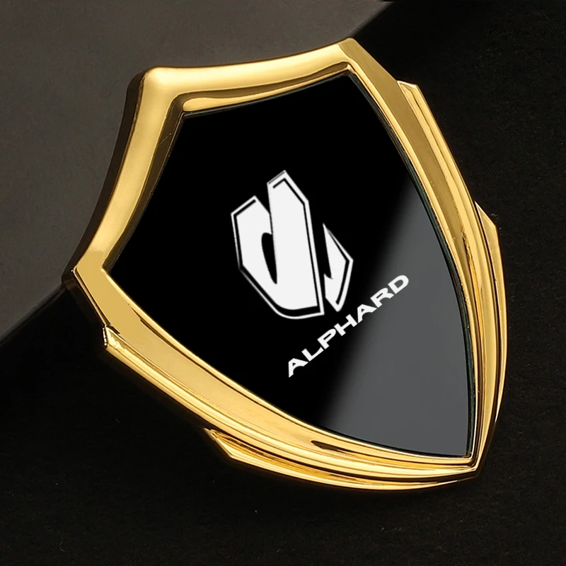 auto accessory 3D metal accsesories car stickers for toyota alphard vellfire