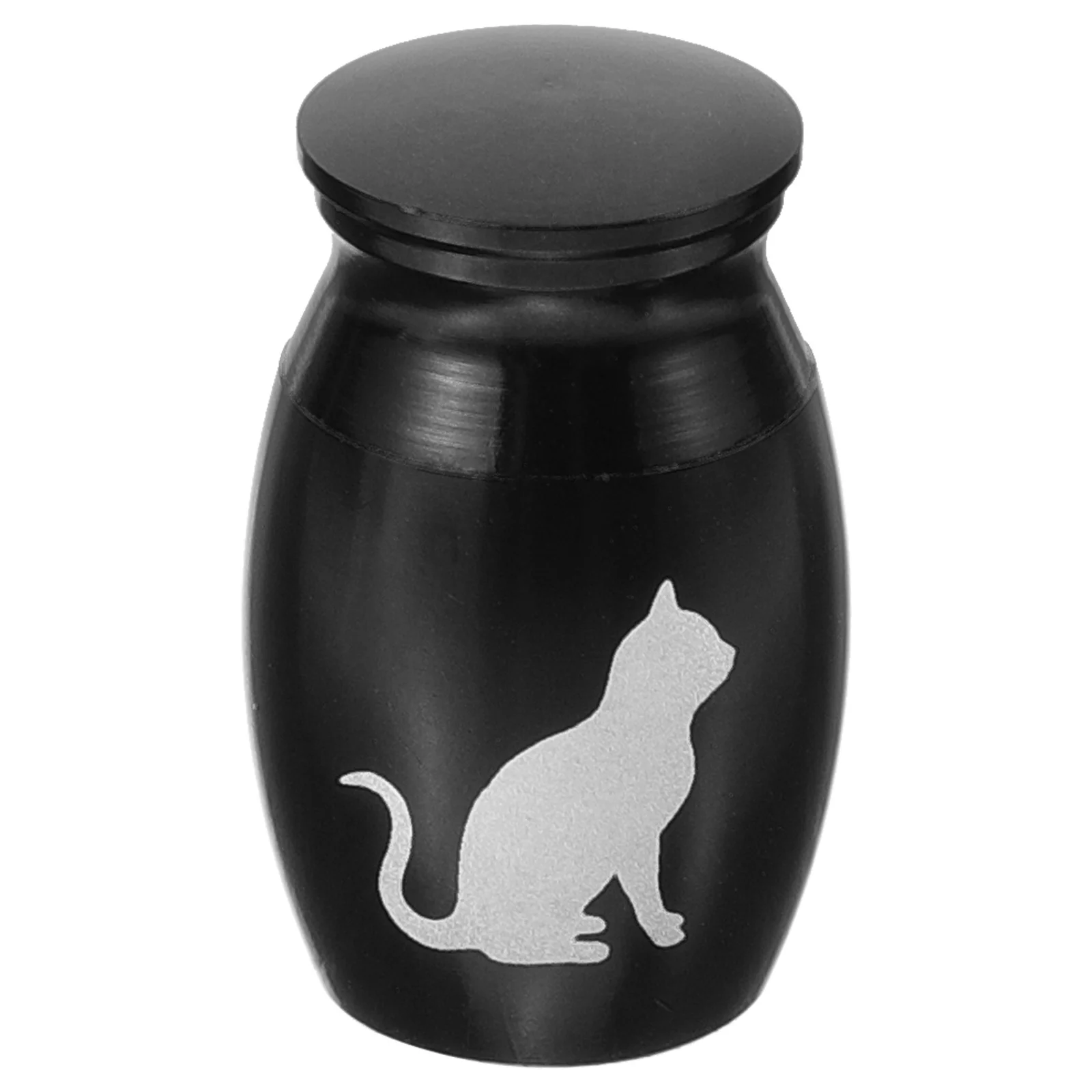 Mini urne pour animaux de compagnie pour cendres, petit souvenir en alliage, urne de crémation pour chien et chat, boîte à bijoux commémorative, conteneur de enterrement décoratif