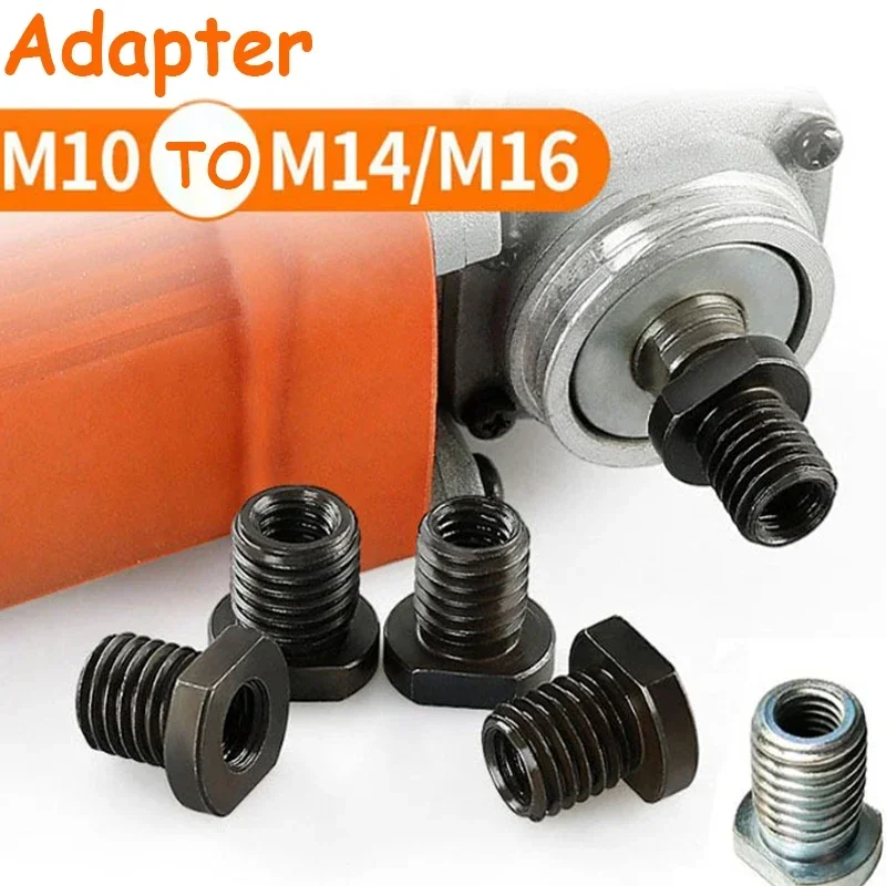 Angle Grinder Adapter M10 para M14 M16 Conversor de Rosca Conector Arbor Máquina de Corte Cabeça de Conversão de Parafuso Acessório de Ferramenta Pcs