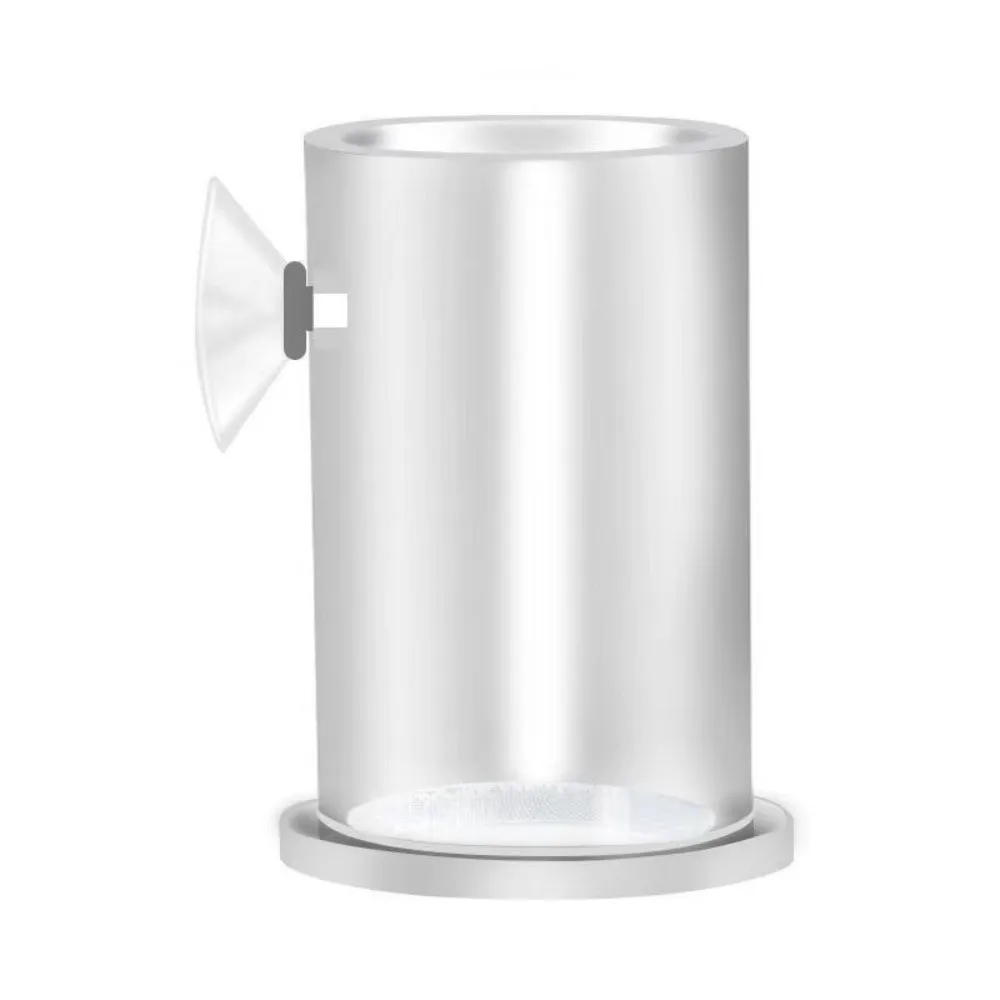Acrylic Brine Shrimp Feeder Fixed-Point Transparent Fish Tank Feeding Cup with Suction Cup Durable Floating Ring
