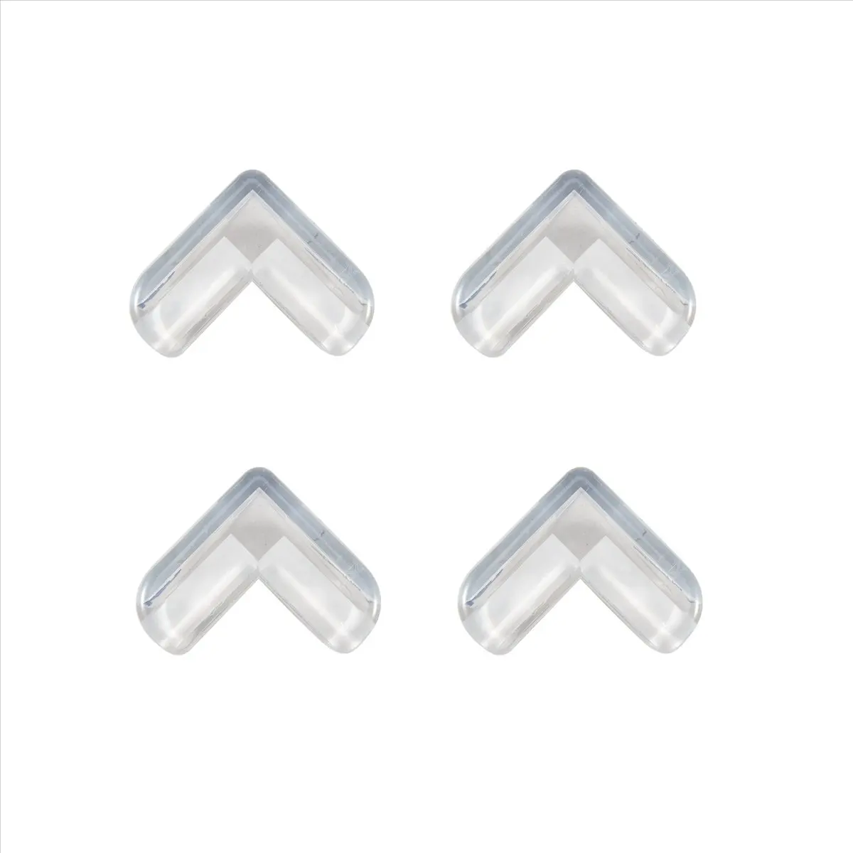 KSOL 4 Pieces Clear Safety Soft Plastic Table Desk Corner Guard Protector