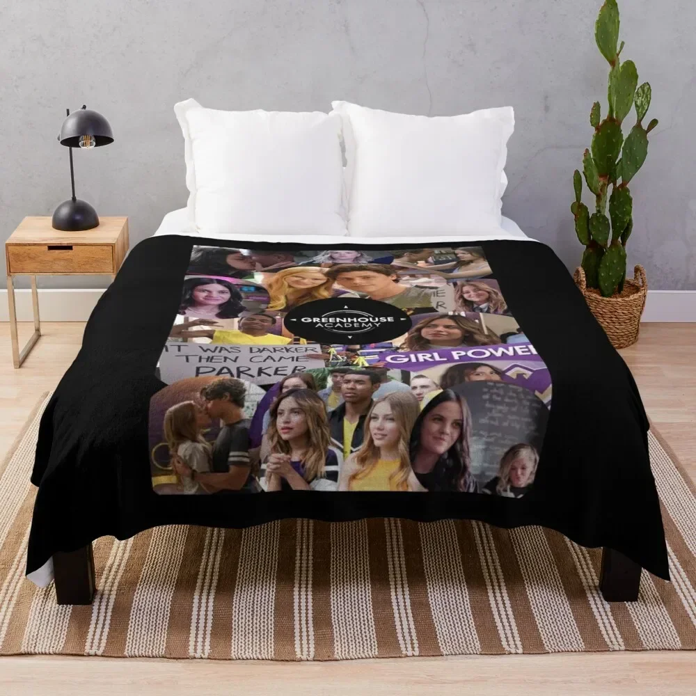 Greenhouse Academy Collage Throw Blanket Single Luxury Giant Sofa for winter Blankets