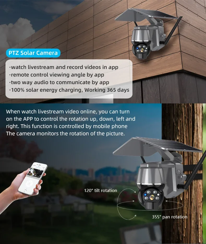 Wireless WIFI surveillance camera 4G full color night vision high definition camera