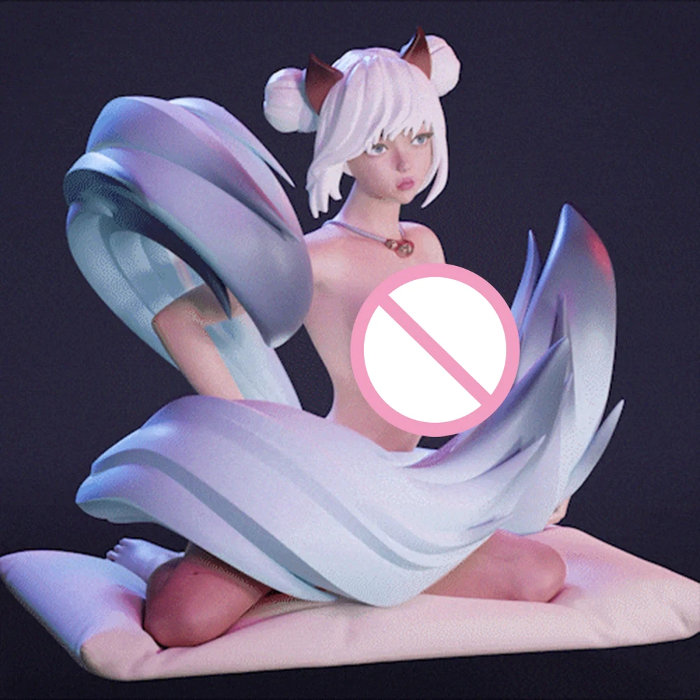 1/24 Model do Druku 3D Zestaw NSFW Sexy Wróżka Lisica Dziewczyna Figurka Żywiczna Model Zestaw DIY Miniaturowa Statuetka Niepomalowany Zestaw Zabawki