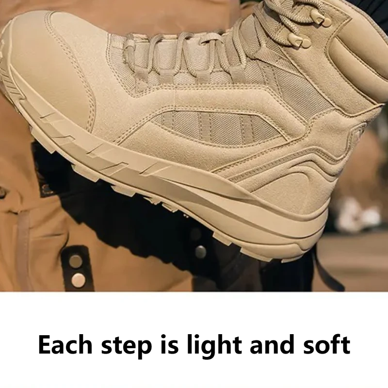 

Men's High-top Wear-resistant Simple Design Soft Texture Foot Cover Elastic Elastic Breathable Versatile Style Casual Boots.