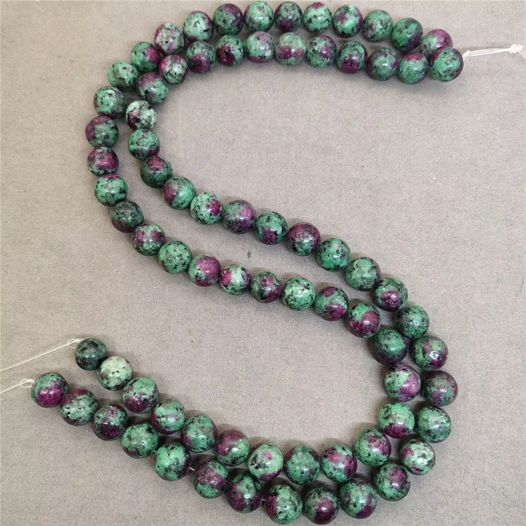 Ruby Zoisite Beads 4-12mm Round Natural Loose Stone Bead Diy Bracelet Jewelry