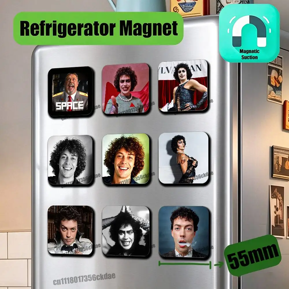 Metal Icebox Cabinet Custom Fridge Magnetic Decoration Card Cover For Space Meme Rip Tim Curry Refrigerator Magnets