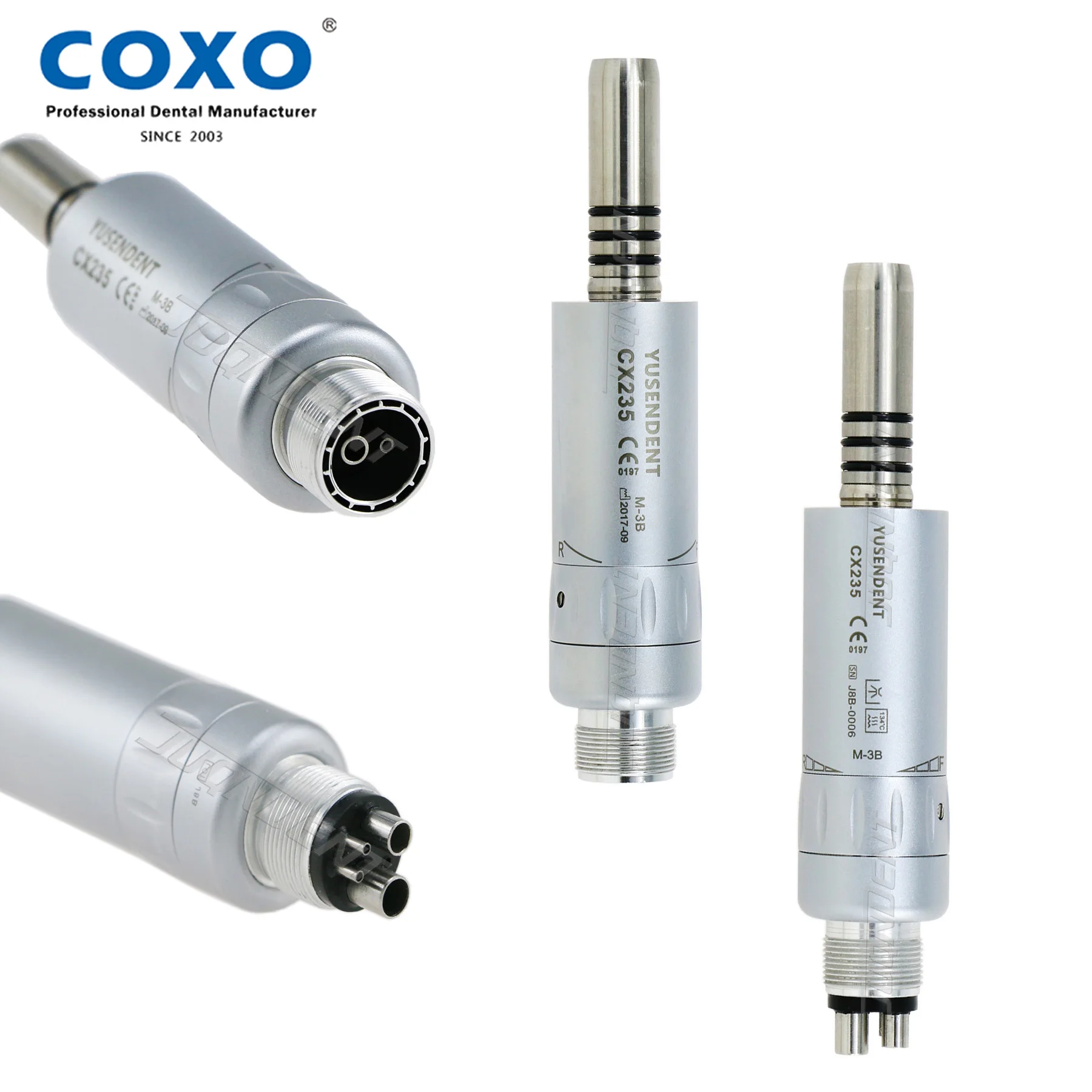 COXO Dental Low Speed Handpiece Air Motor Inner Channel Water 2/4/6 Holes Dental Laboratory Equipment Tools CX235