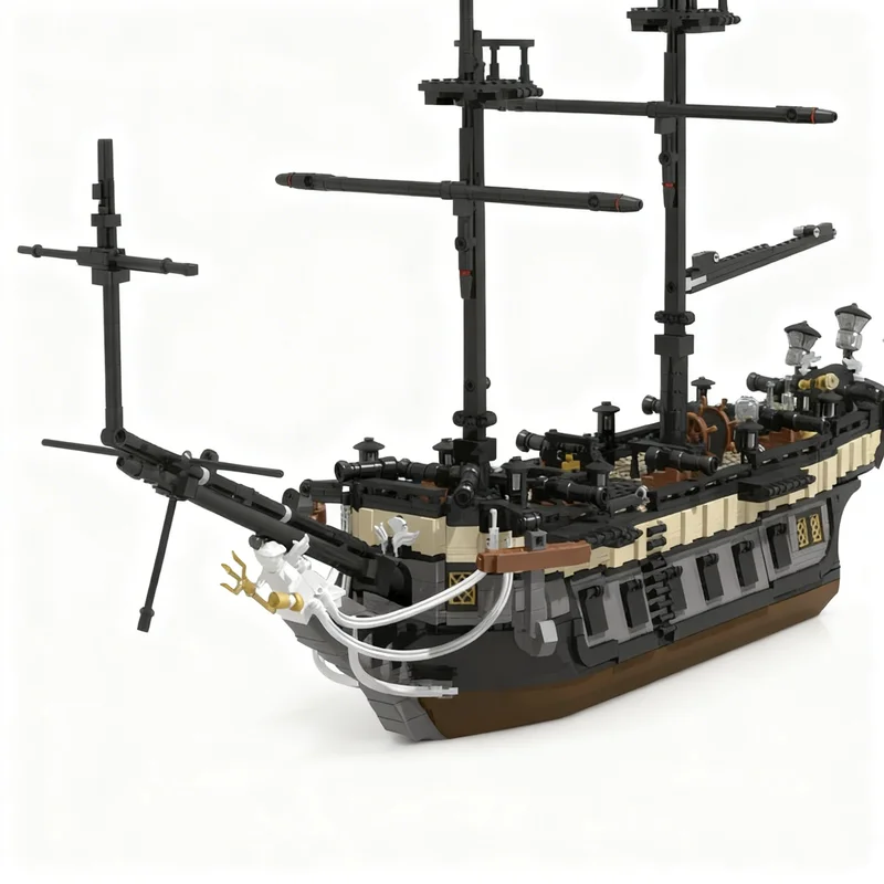 2347pcs MOC HMS Perseverance A Red Coat Brigantine Pirates Model Building Blocks Christmas Gift Construction Toy DIY Collection
