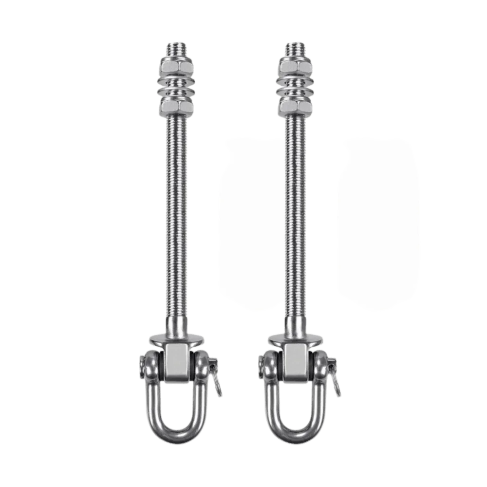 2pcs Stainless Stee Heavy Duty Swing Hanger D Type Design Wood & Metal Beams Swing Hanger Hardware Porch Swing Hardware