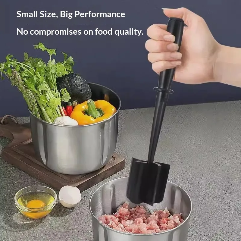 Plastic Meatchopper Handheld Meat Chopper Cooking Scraper Minced Meat Chopper Mixing Shovel