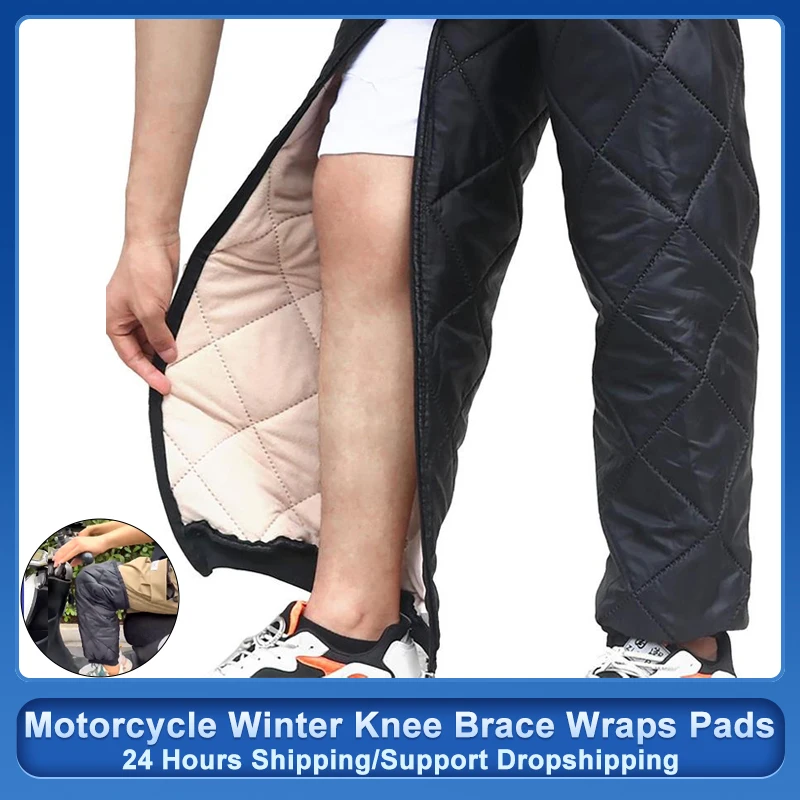 

Leg Warmers Motorcycle Winter Knee Brace Wraps Pads Protector Bike Motorcycle Knee Pad Leg Sleeve Windproof Warmer Thermal