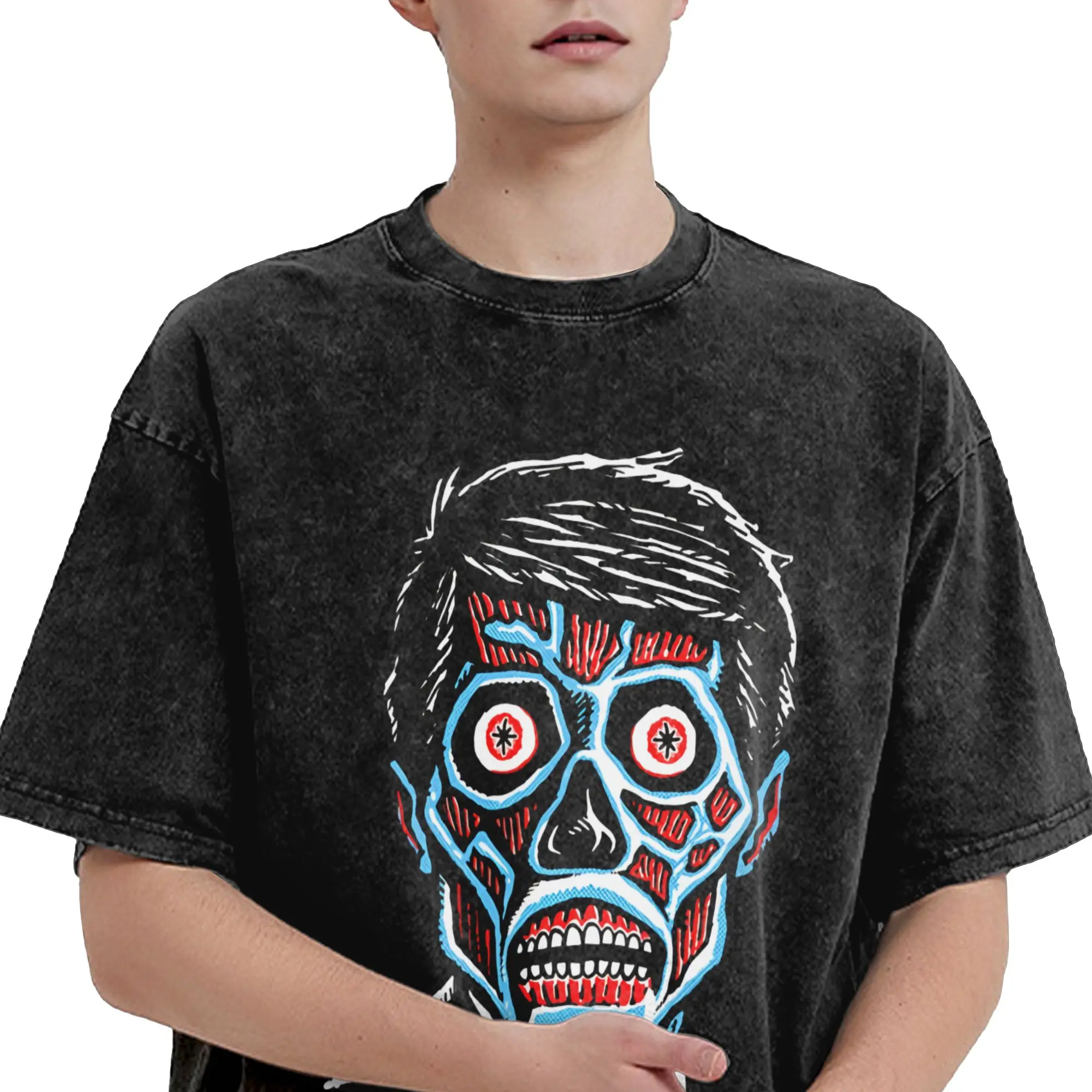 They Live, John carpenter Merch Washed T Shirt Men Women Streetwear Hip Hop T-Shirt Summer  Tees Tops Short Sleeve