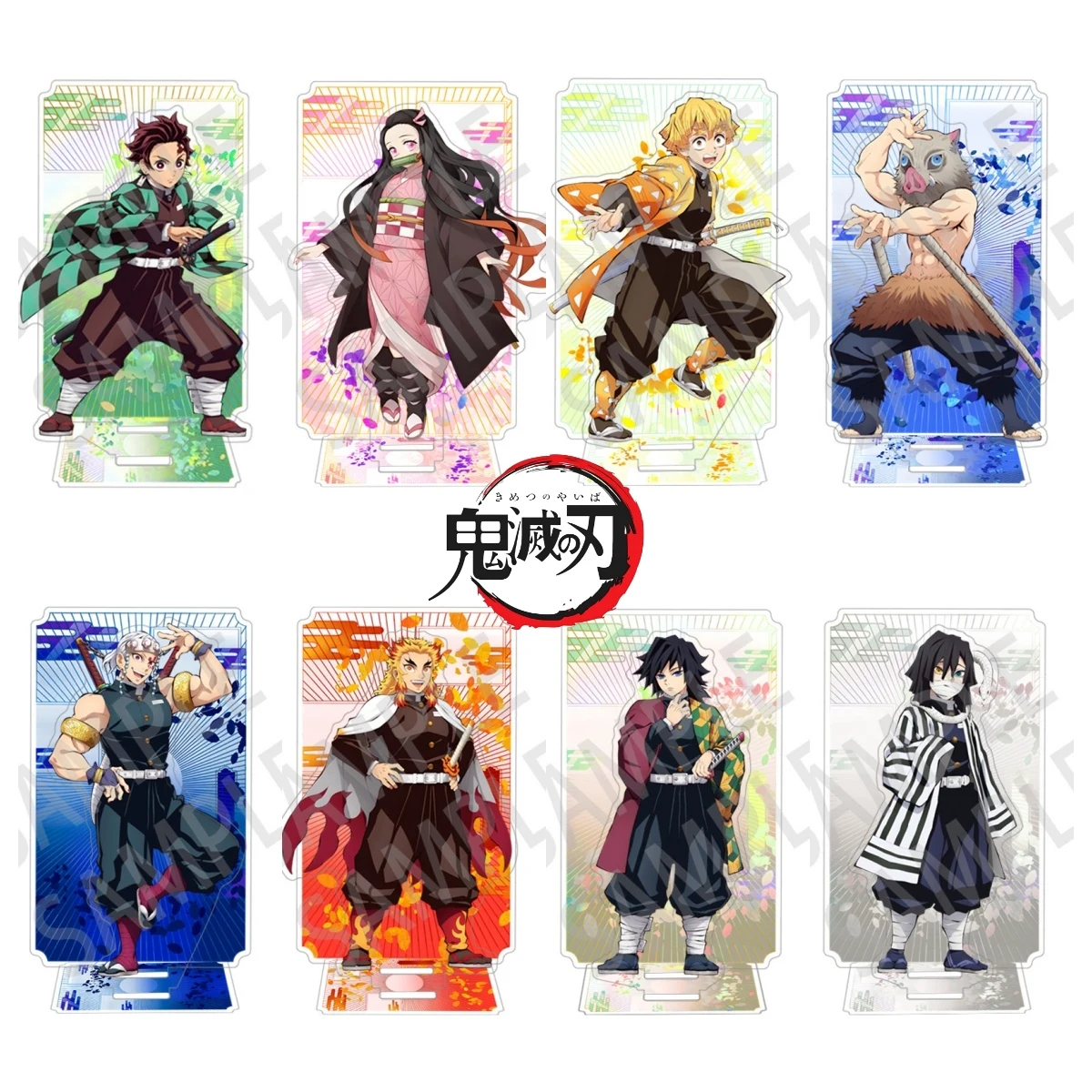 Anime Demon Slayer Acrylic Stands Kimetsu No Yaiba Miniatures Figures Manga Figurines Garage Kits Model Toys GK Ornaments Decor