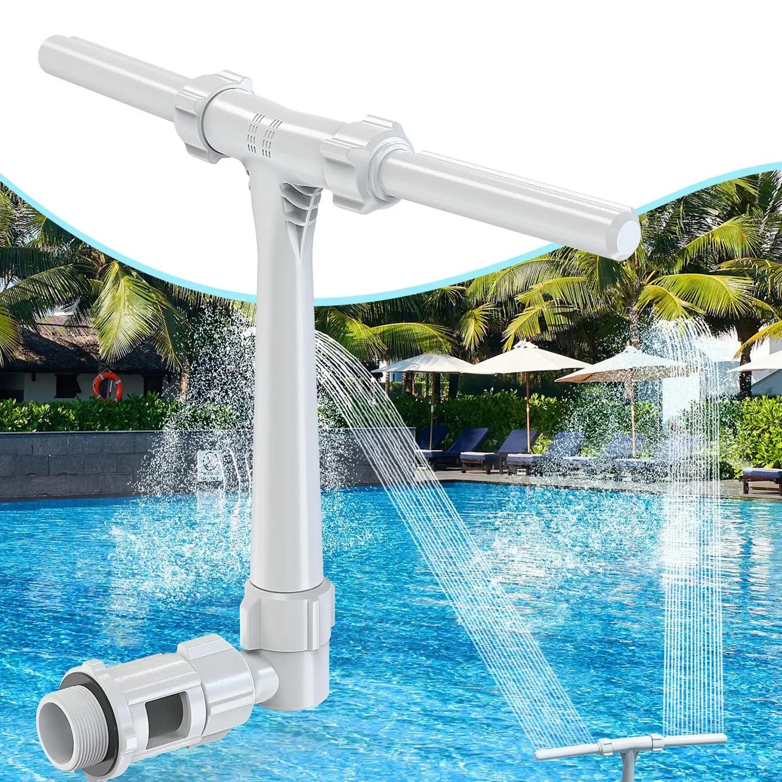 

High-Pressure Pool Spray Fountain 360Adjustable Pool Spray Fountain Sprinkler Swimming Pool Spa Water Fountain For Inground Pool