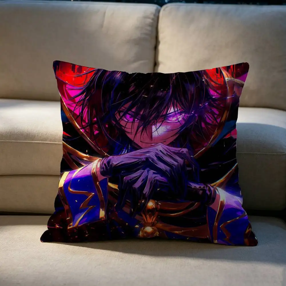 CODE GEASS Lelouch Rebellion Double-sided printed pillow cover Solid color minimalist pillowcase, fits all bedroom styles