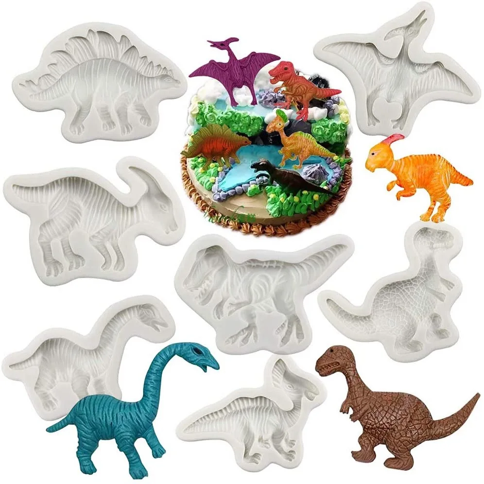 Dinosaur Silicone Cake Molds For Baking Fondant Mold DIY Dragon Cake Decorating Tools Sugarcraft Chocolate Mold M470